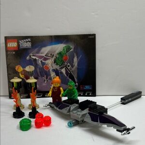 2002 LEGO Studios #1374 Green Goblin Glider Spider-Man Movie Complete Set
